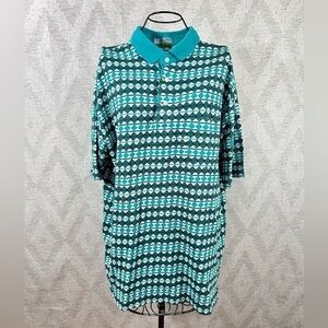 Vintage Winner Mate Golf Collection polo geometric novelty print size XL